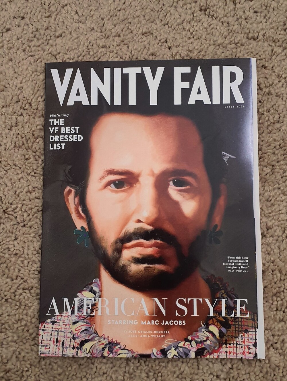 Vanity Fair magazine Lot of 1 Style 2026 Issue Featuring VF Best Dressed List